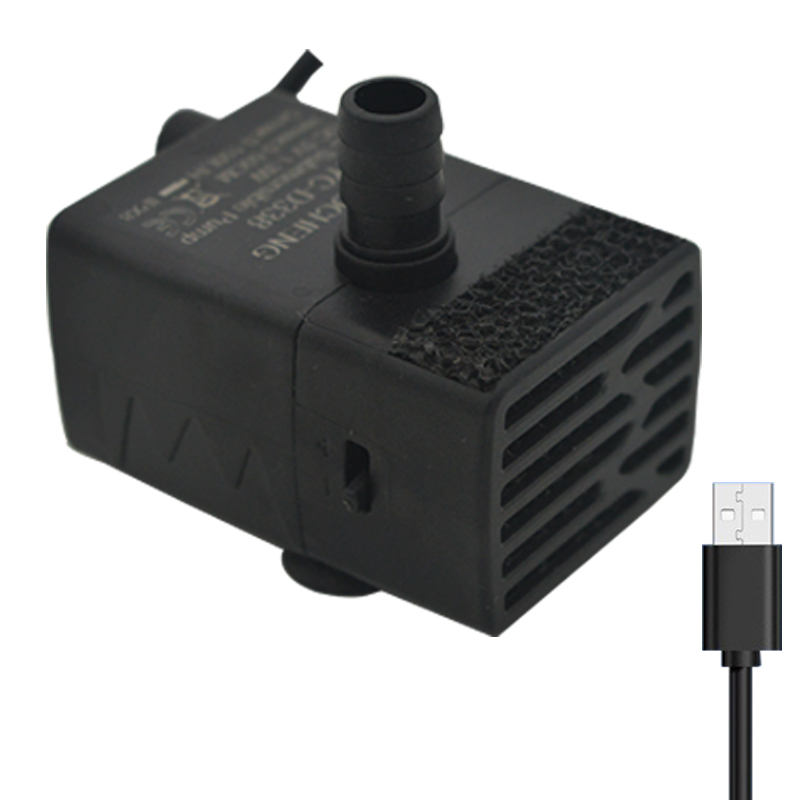 Water Pump Submersible Mini - Bomba de Filtragem para Aquário USB