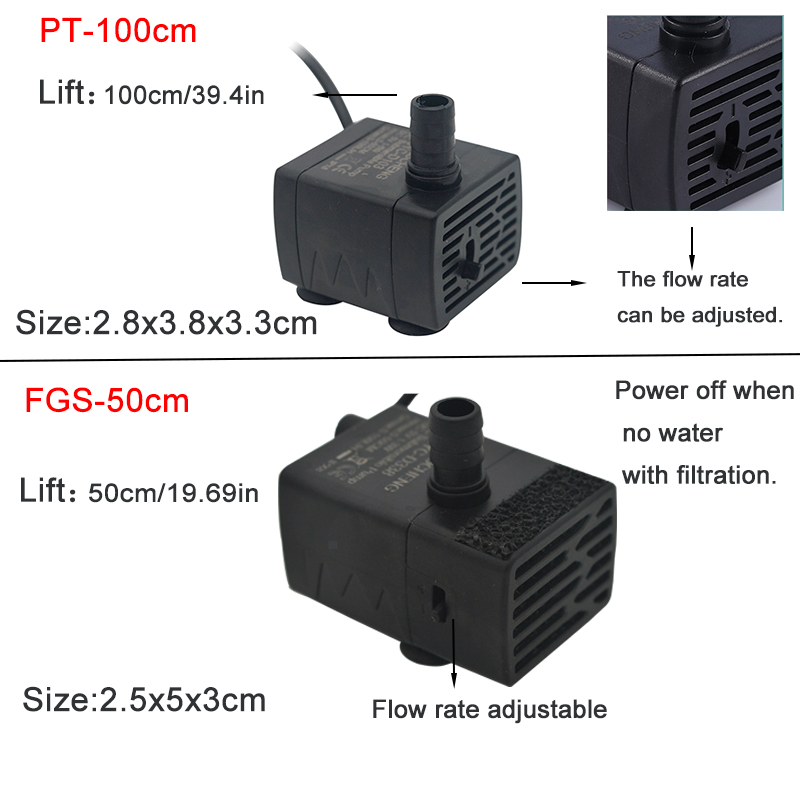 Bomba de Filtragem para Aquári - Water Pump Submersible Mini avaliação e preço