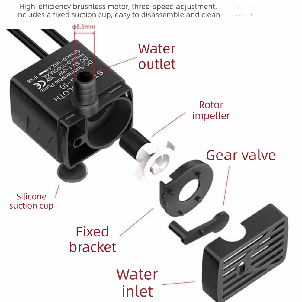 Máquina de Névoa 2 em 1 com Lu - Water Pump Submersible Mini avaliação e preço