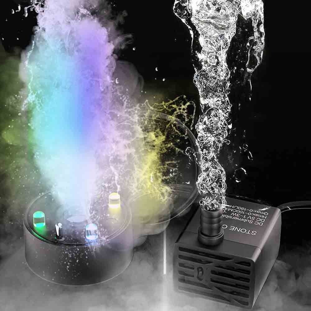 Máquina de Névoa 2 em 1 com Lu - Water Pump Submersible Mini avaliação e preço